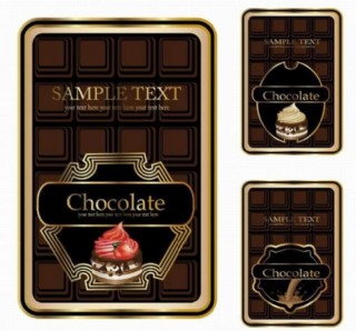 巧克力标签贴纸图片